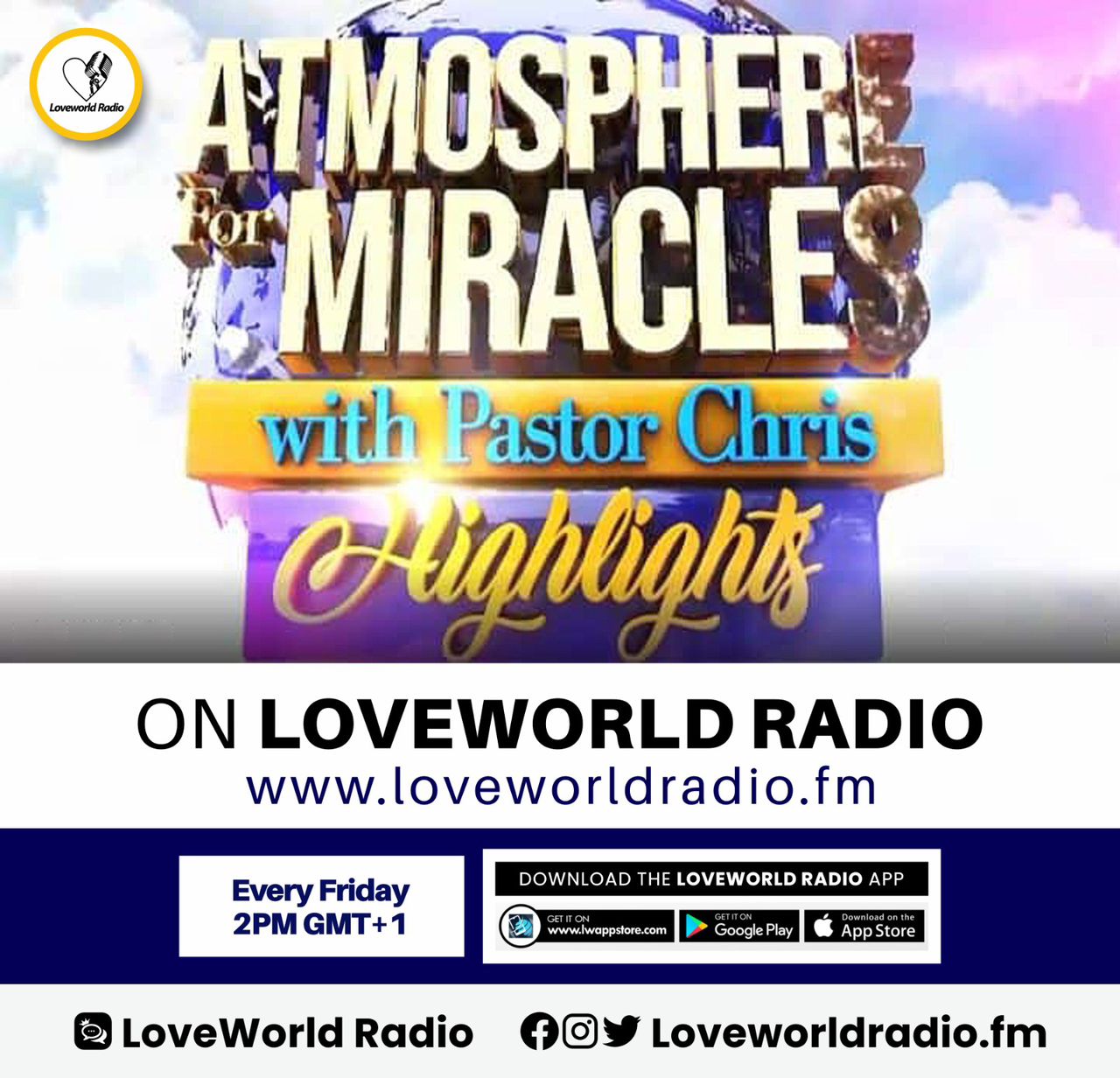 Atmosphere for Miracle with Pastor Chris