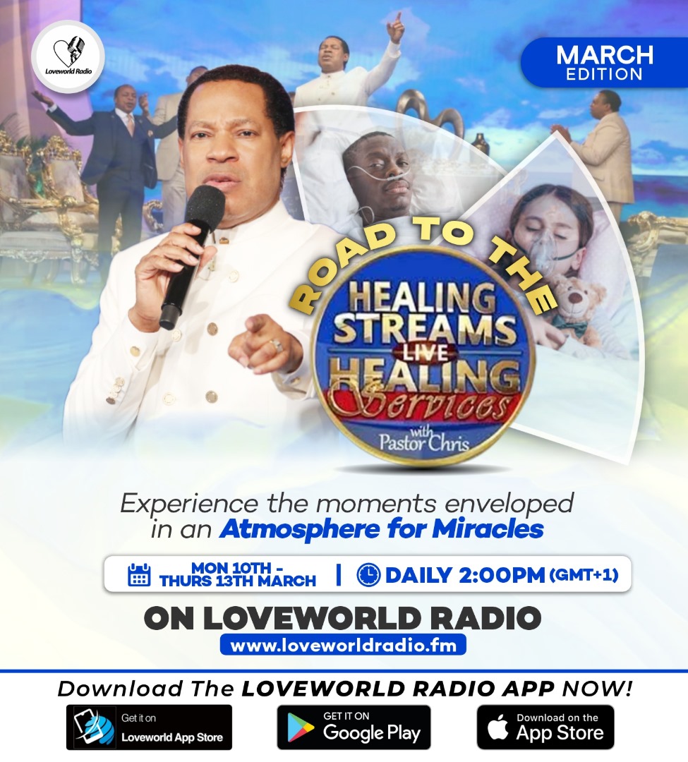 Road to the Healing Streams live healing services with Pastor Chris